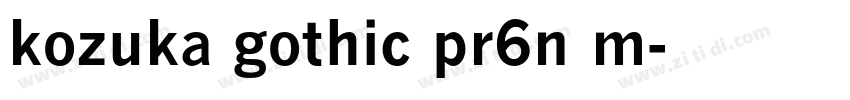 kozuka gothic pr6n m字体转换 kozuka gothic pr6n m字体转换